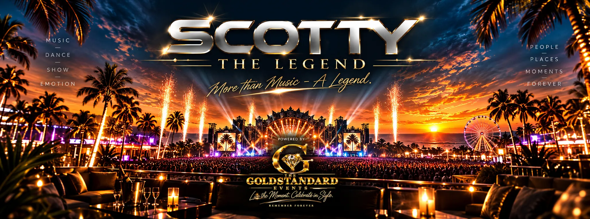 Scotty – The Legend. More than Music – A Legend. Powered by The Goldstandard Events.